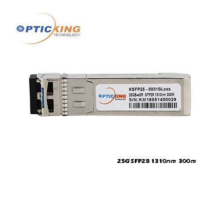 850nm 300m 25G SFP28 SR Fiber Optical Transceiver With Duplex LC Connector