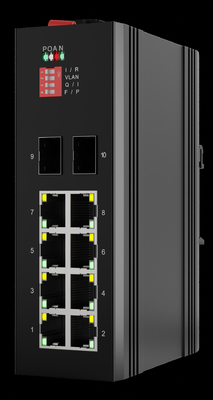 65-Serie Din Rail Industrial POE Schalter Unmanagement 8 Port SFP Schalter